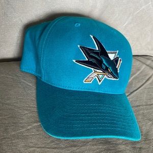 San Jose Sharks Vintage Reebok Face Off Flex Fit Cap